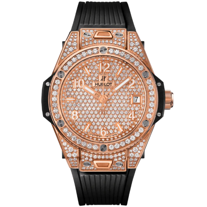 Big Bang 39mm ONE CLICK KING GOLD FULL PAVÉ - Hublot