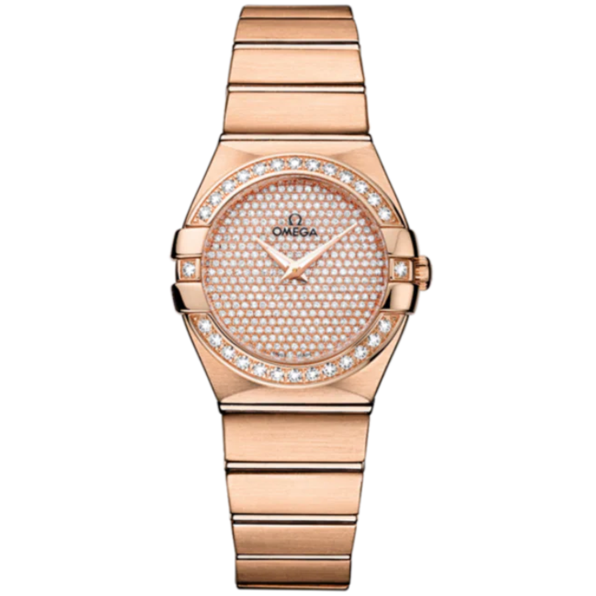 CONSTELLATION 27 MM RED GOLD WITH RED DIAL - Omega