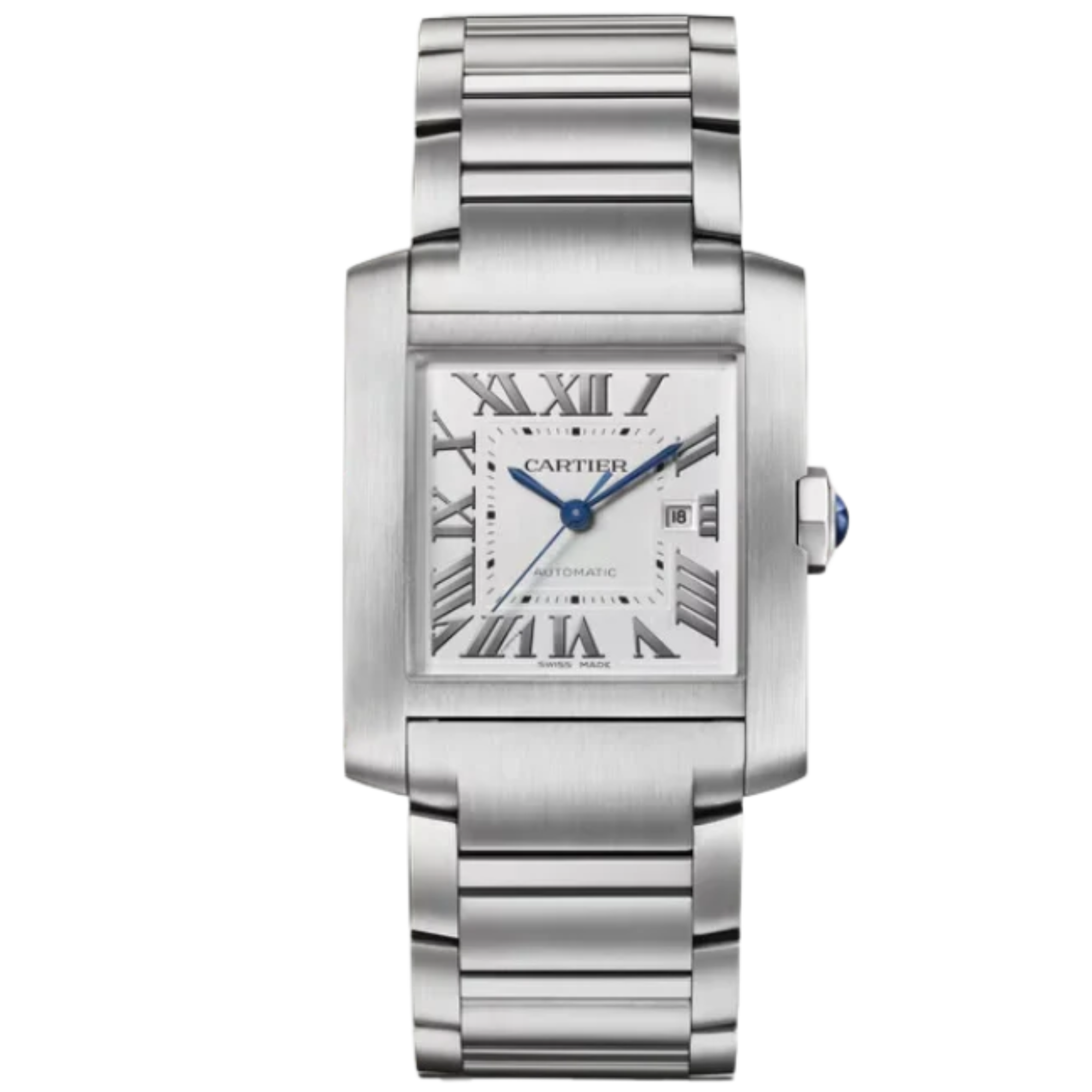 TANK 37 mm FRANÇAISE WATCH SILVER STAINLESS STEEL - Cartier