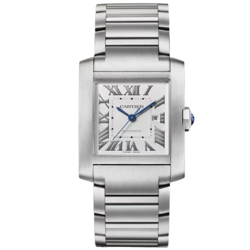 TANK 37 mm FRANÇAISE WATCH SILVER STAINLESS STEEL - Cartier
