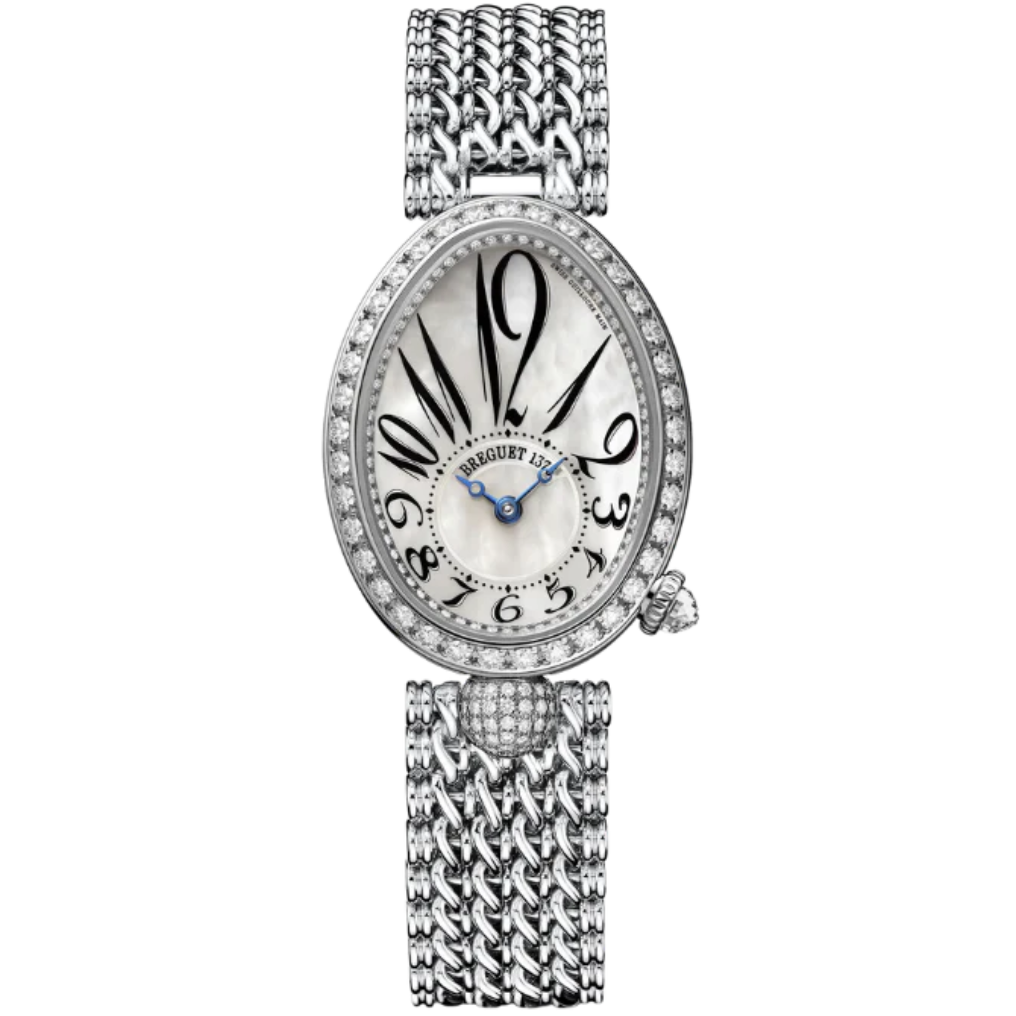 REINE DE NAPLES 8928 33 MM WHITE GOLD WITH MOTHER OF PEARL DIAL - Breguet