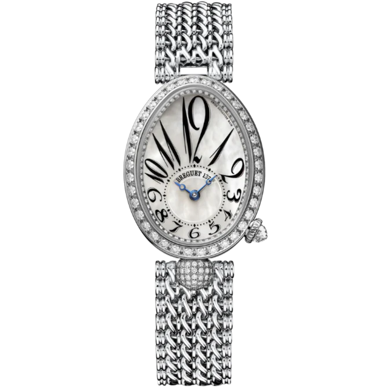 REINE DE NAPLES 8928 33 MM WHITE GOLD WITH MOTHER OF PEARL DIAL - Breguet