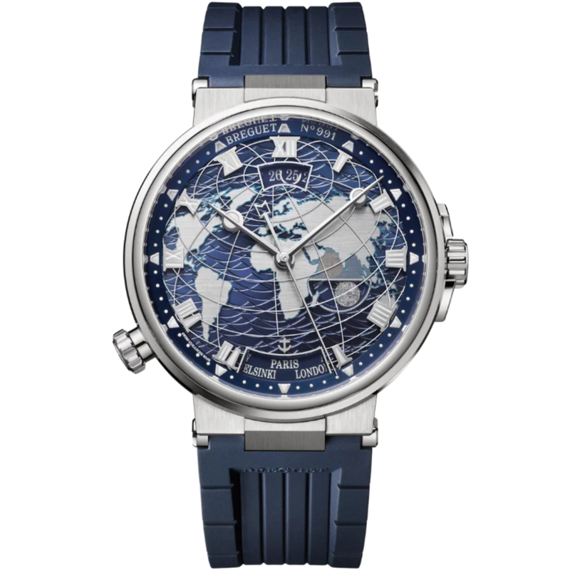 MARINE HORA MUNDI 5557 44 MM WHITE GOLD WITH BLUE DIAL - Breguet