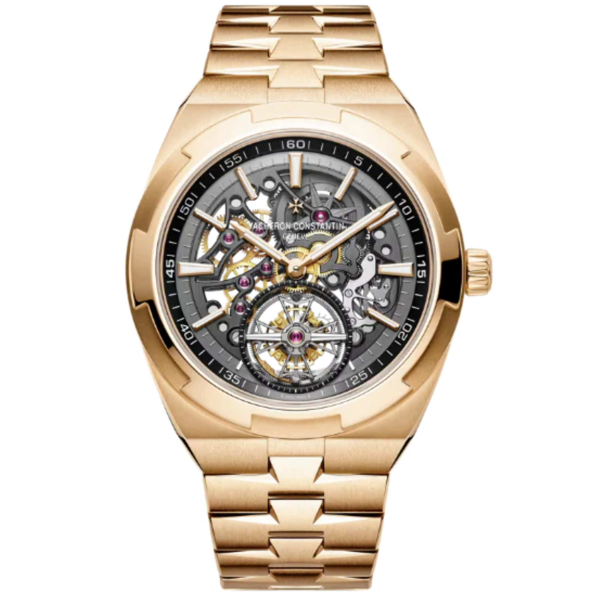 OVERSEAS TOURBILLON SKELETON 42 MM PINK GOLD - Vacheron Constantin