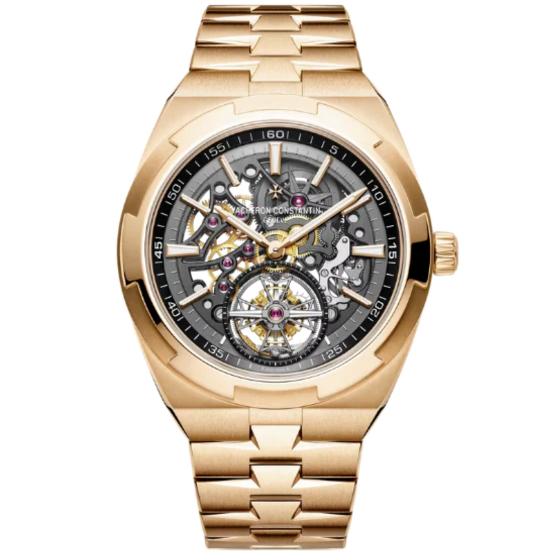 OVERSEAS TOURBILLON SKELETON 42 MM PINK GOLD - Vacheron Constantin