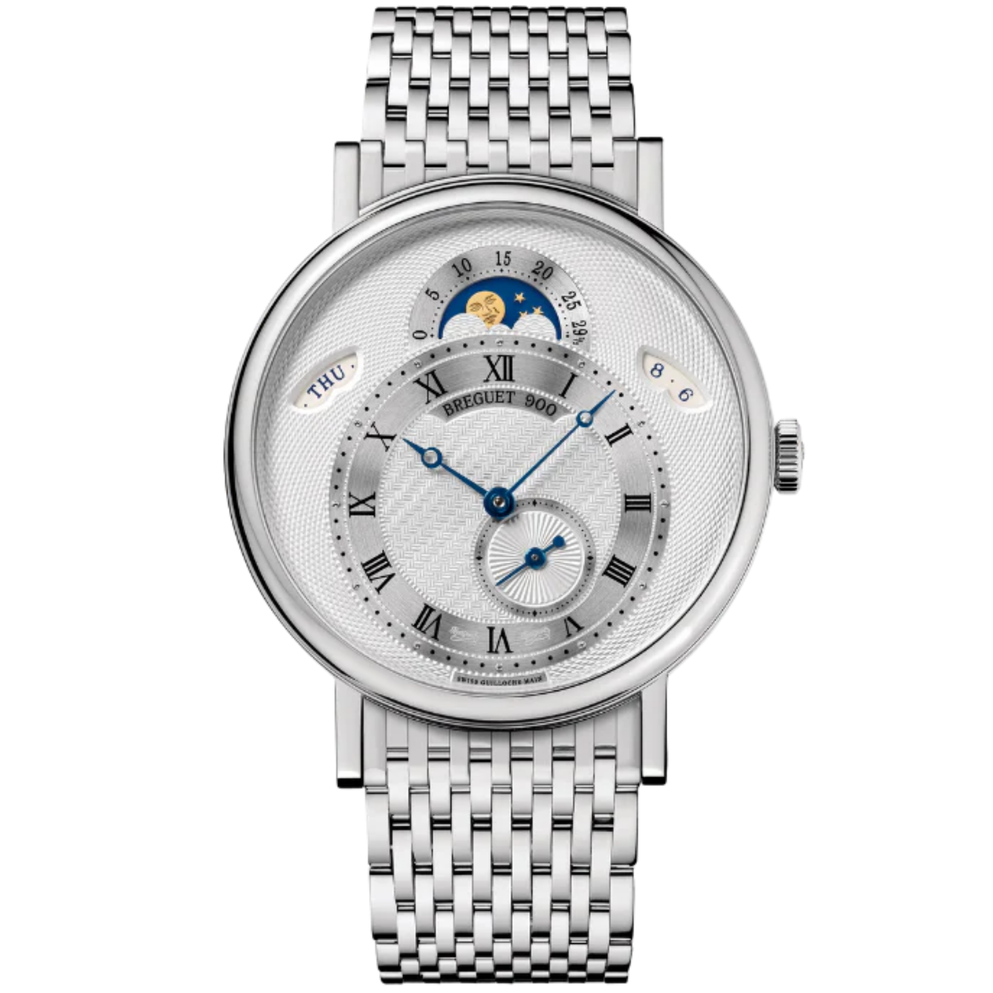 CLASSIQUE CALENDRIER 7337 39 MM WHITE GOLD WITH SILVER DIAL - Breguet
