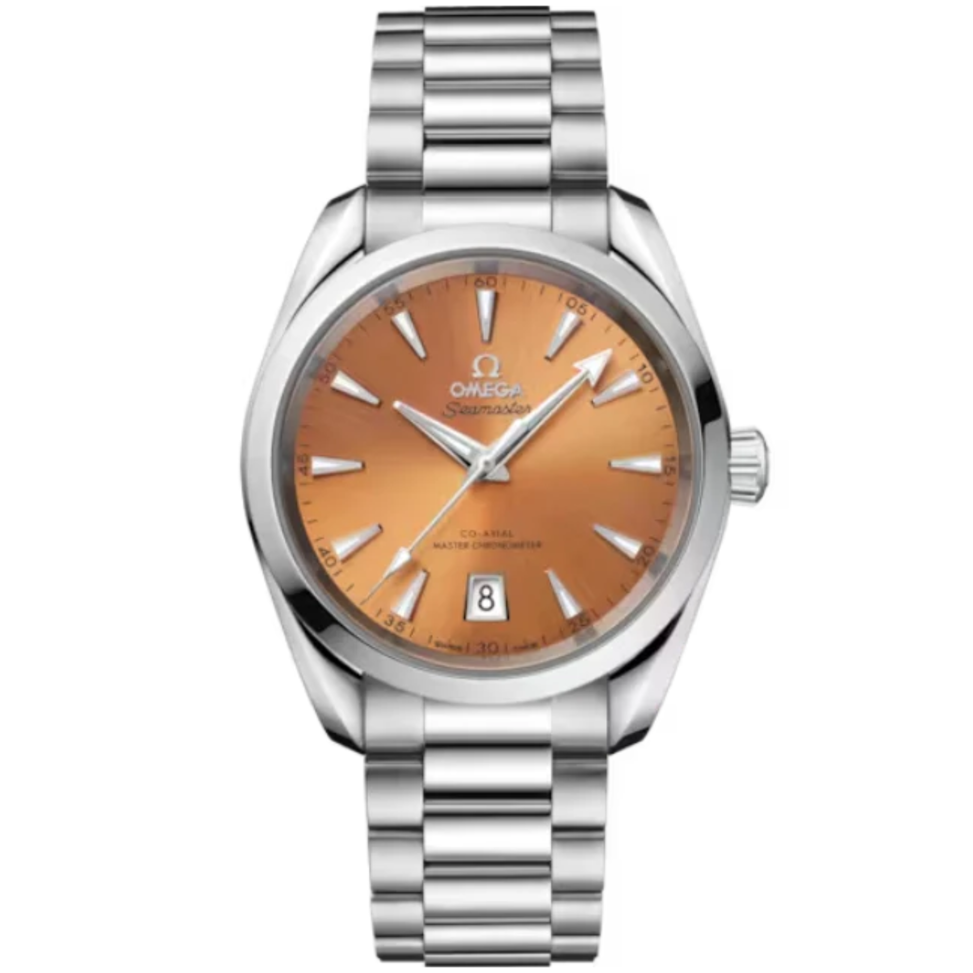 SEAMASTER AQUA TERRA SHADES 38 MM STAINLESS STEEL WITH SAFFRON DIAL - Omega