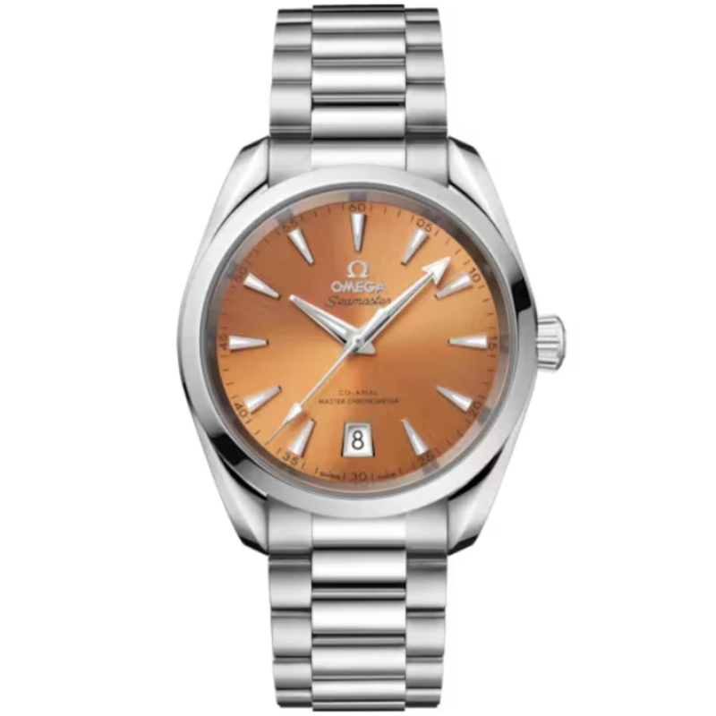 SEAMASTER AQUA TERRA SHADES 38 MM STAINLESS STEEL WITH SAFFRON DIAL - Omega