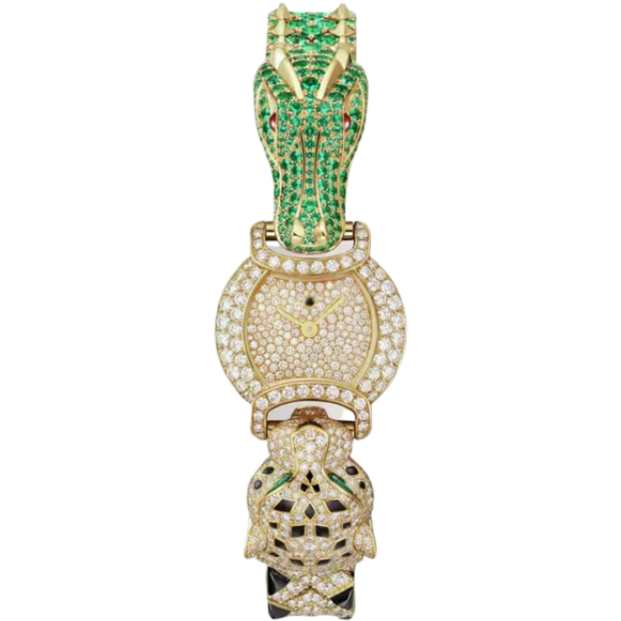 INDOMPTABLES DE CARTIER CROCODILE MOTIF 22 MM 18K YELLOW GOLD WITH YELLOW GOLD DIAL - Cartier
