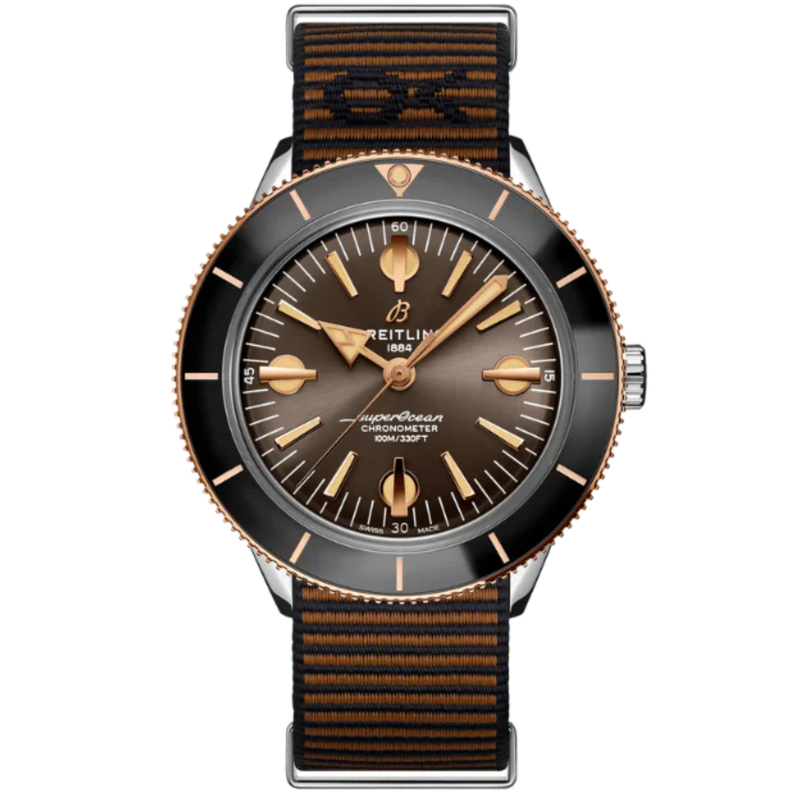 SUPEROCEAN HERITAGE '57 OUTERKNOWN LIMITED EDITION 42 MM STAINLESS STEEL & 18K ROSE GOLD WITH BROWN DIAL - Breitling