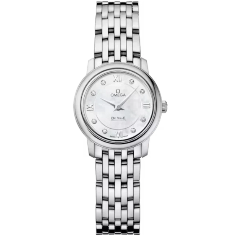 DE VILLE PRESTIGE 24 MM STAINLESS STEEL WITH MOTHER OF PEARL DIAL - Omega