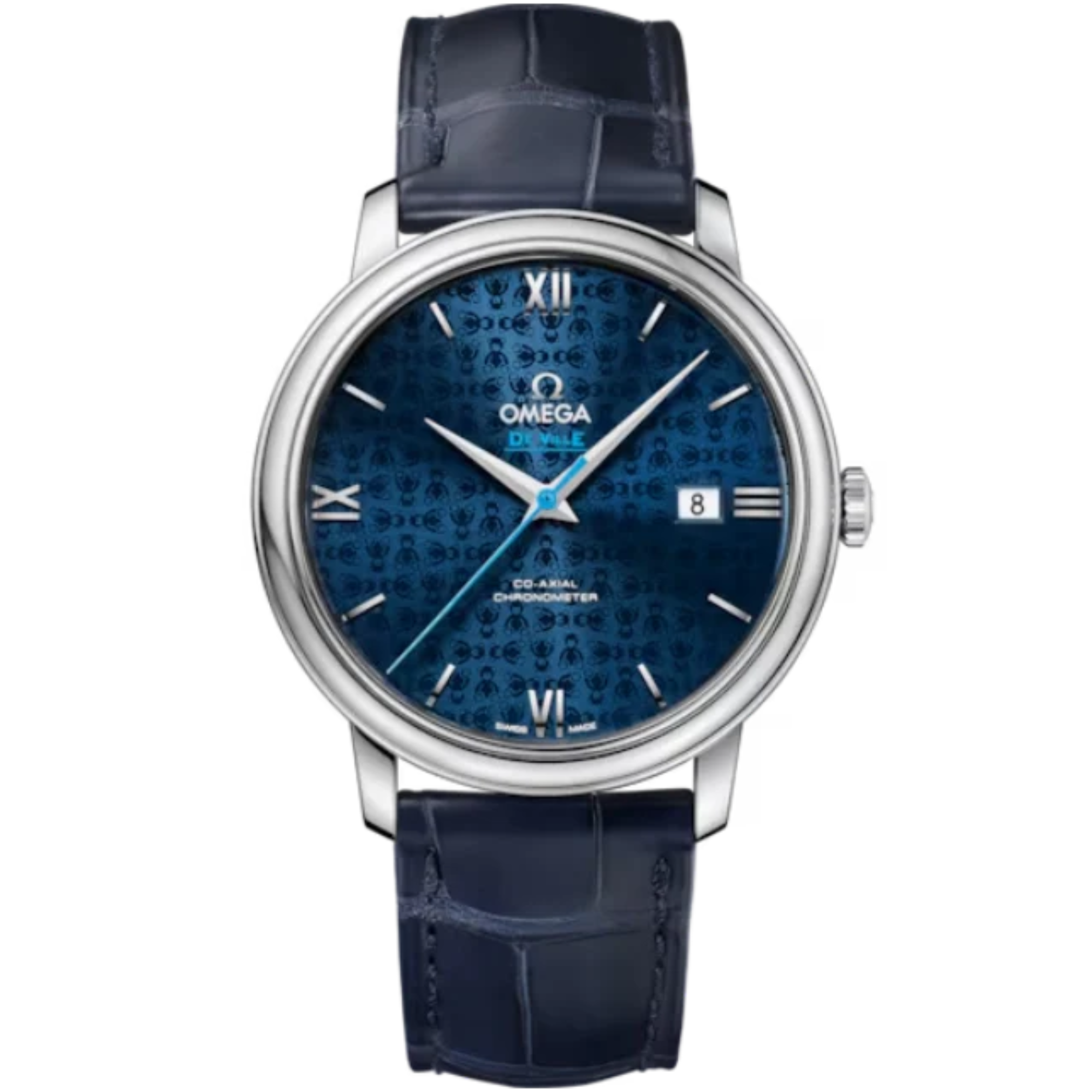 DE VILLE PRESTIGE ORBIS EDITION 39 MM STAINLESS STEEL WITH BLUE DIAL - Omega