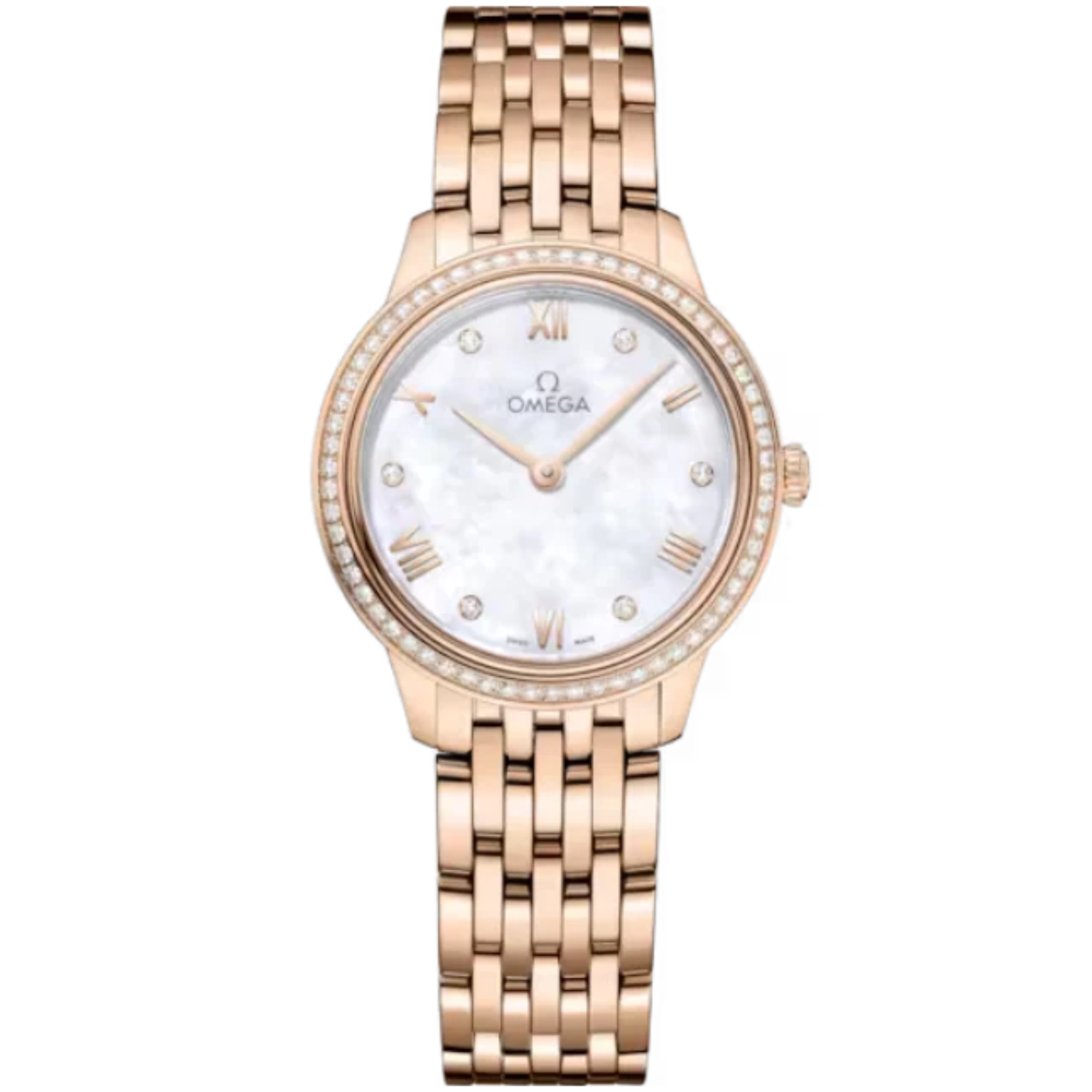 DE VILLE PRESTIGE 27 MM SEDNA™ GOLD WITH MOTHER OF PEARL DIAL - Omega
