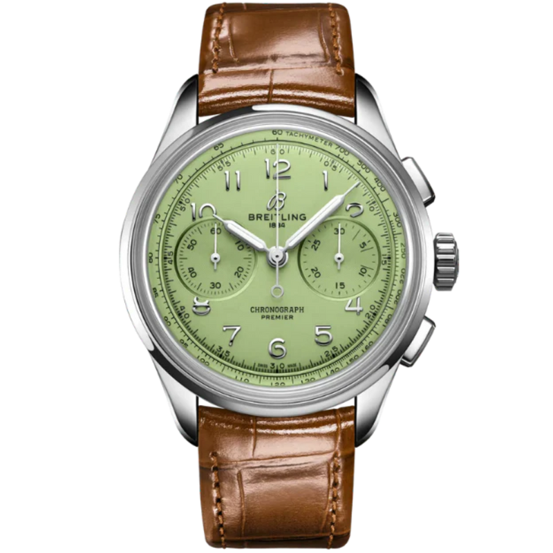 PREMIER B09 CHRONOGRAPH 40 MM STAINLESS STEEL WITH PISTACHIO GREEN DIAL - Breitling