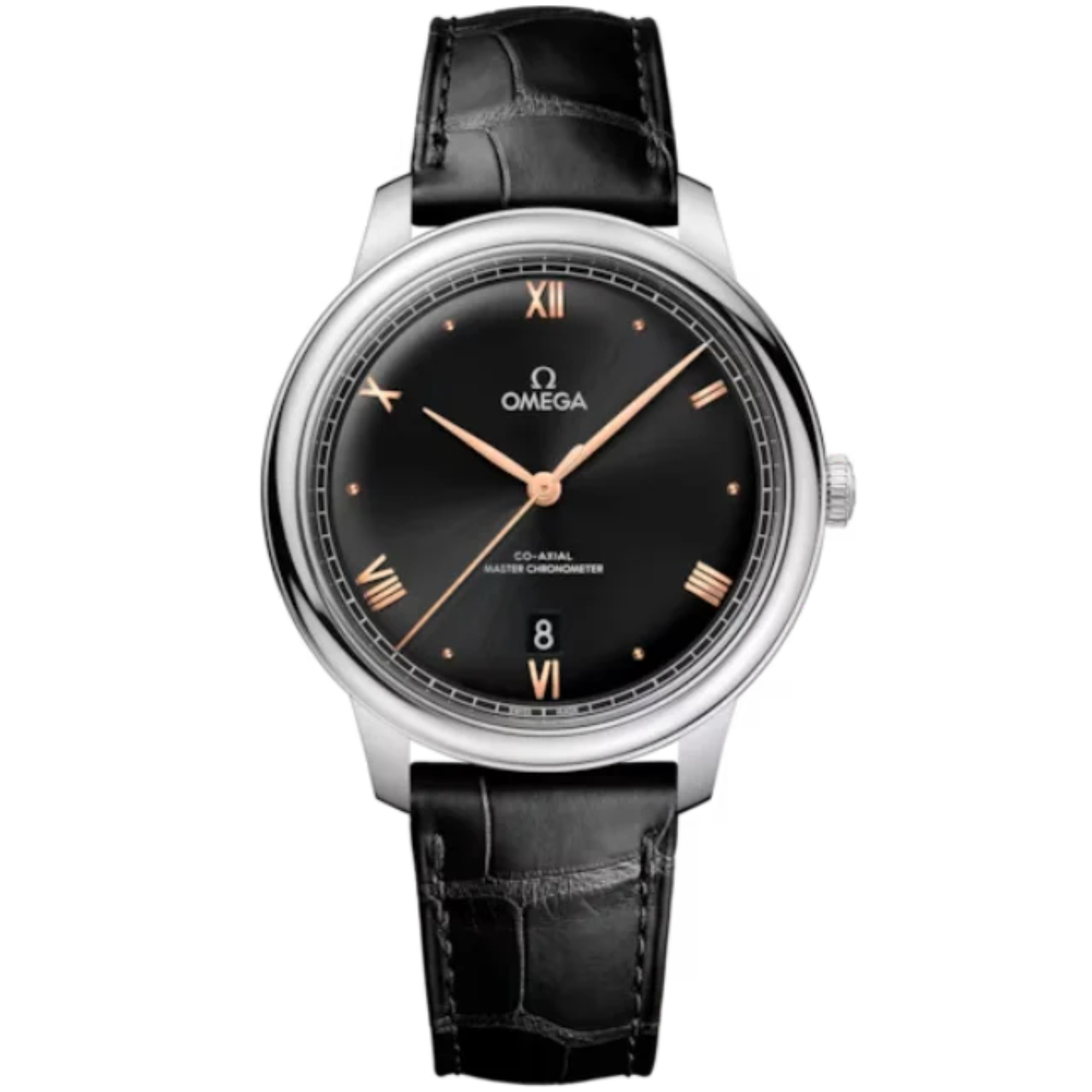 DE VILLE PRESTIGE 40 MM STAINLESS STEEL WITH BLACK DIAL - Omega