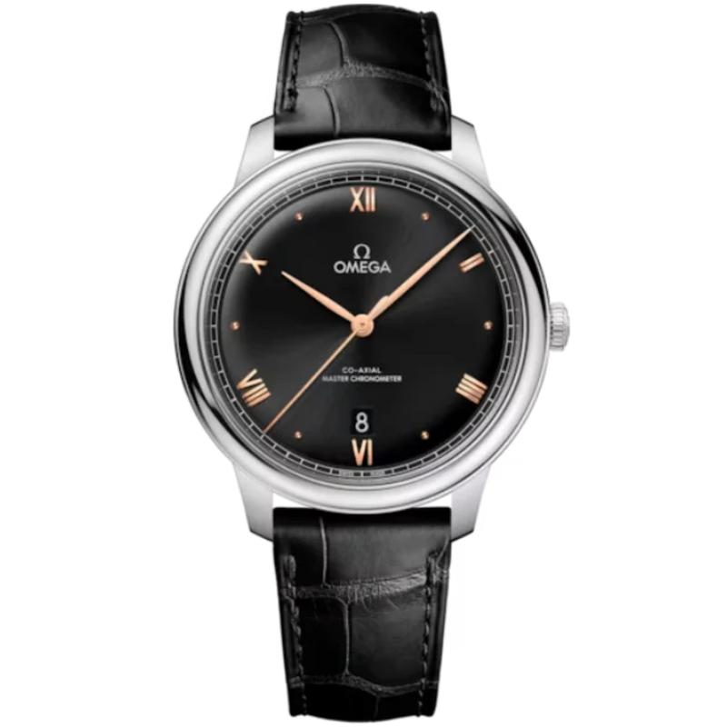 DE VILLE PRESTIGE 40 MM STAINLESS STEEL WITH BLACK DIAL - Omega