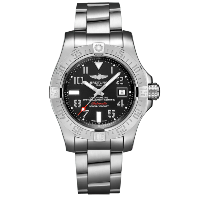 AVENGER II SEAWOLF 45 MM STAINLESS STEEL WITH BLACK DIAL - Breitling