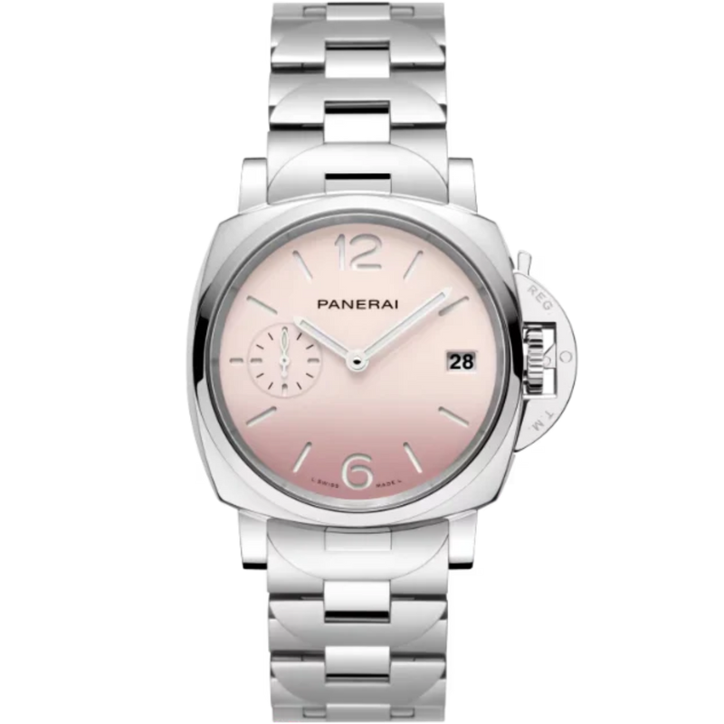 LUMINOR DUE PASTELLO PAM01319 38 MM STAINLESS STEEL WITH PINK DIAL - Panerai