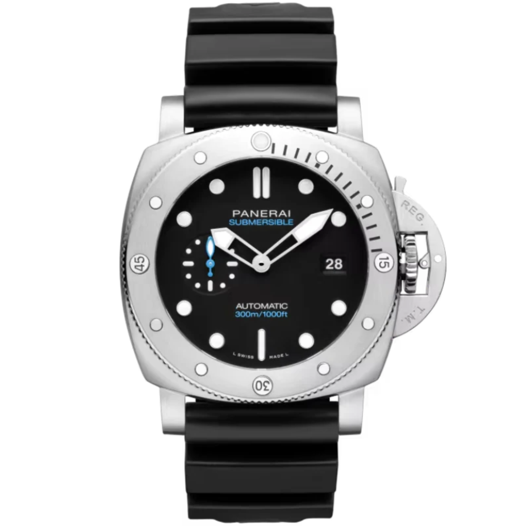 SUBMERSIBLE QUARANTAQUATTRO PAM01229 44 MM STAINLESS STEEL WITH BLACK DIAL - Panerai