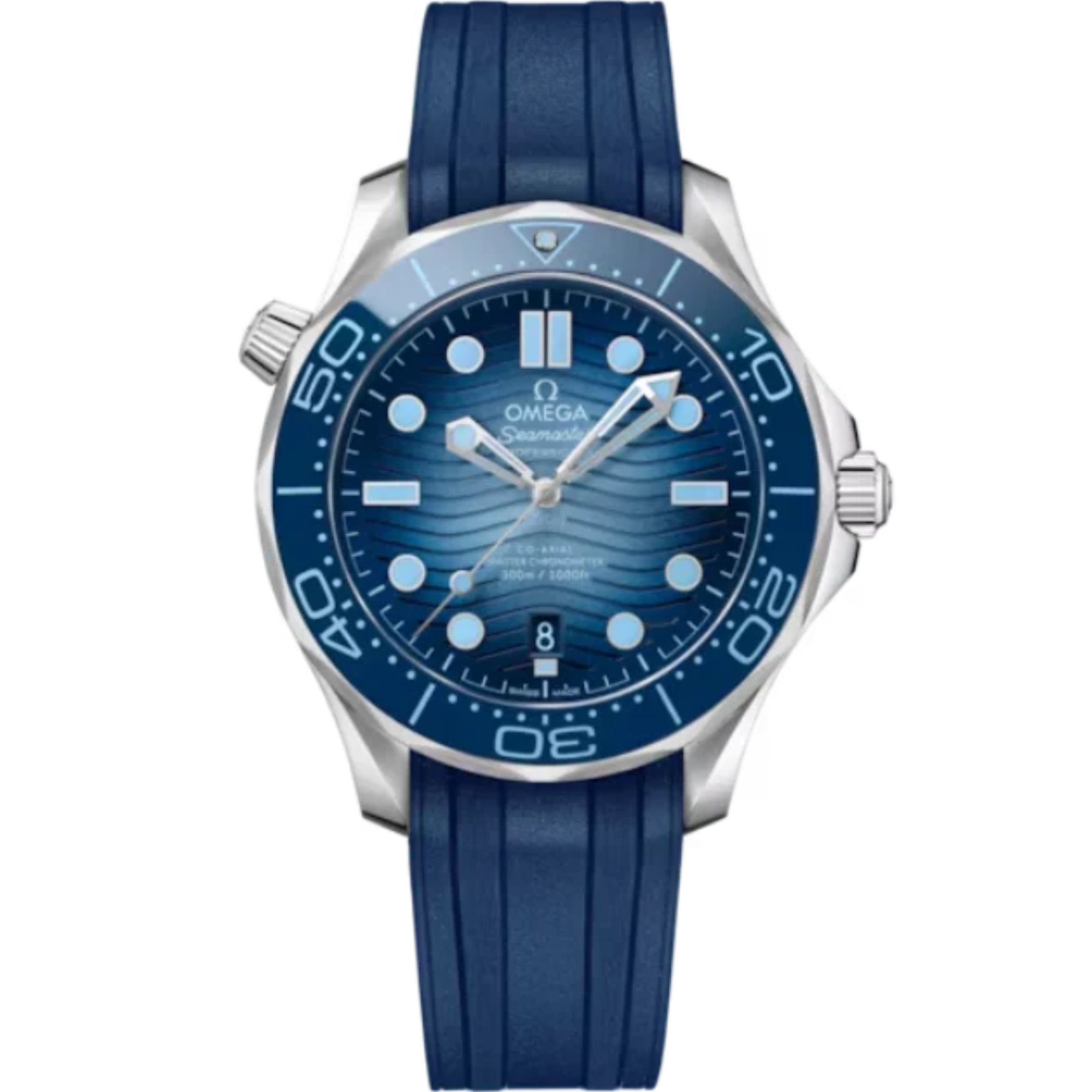 SEAMASTER DIVER 300M SUMMER BLUE 42 MM STAINLESS STEEL WITH BLUE DIAL - Omega