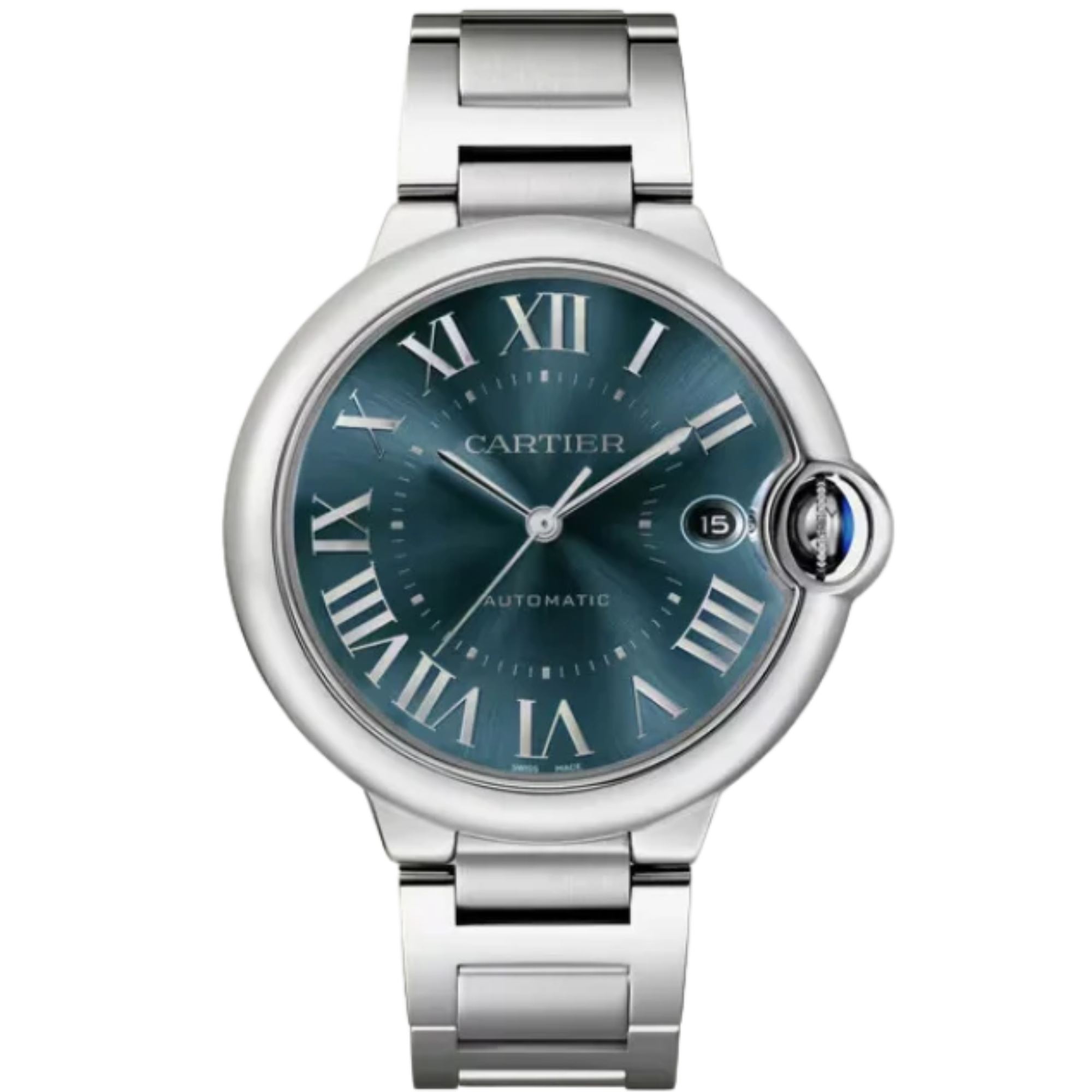 BALLON BLEU DE CARTIER 40 MM STAINLESS STEEL WITH BLUE SUNRAY BRUSHED DIAL - Cartier
