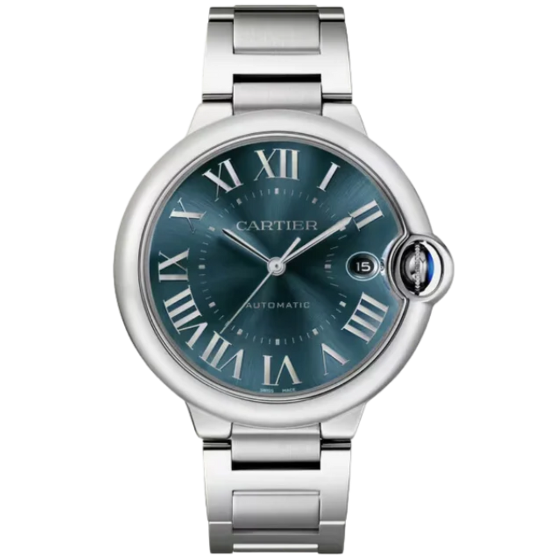 BALLON BLEU DE CARTIER 40 MM STAINLESS STEEL WITH BLUE SUNRAY BRUSHED DIAL - Cartier