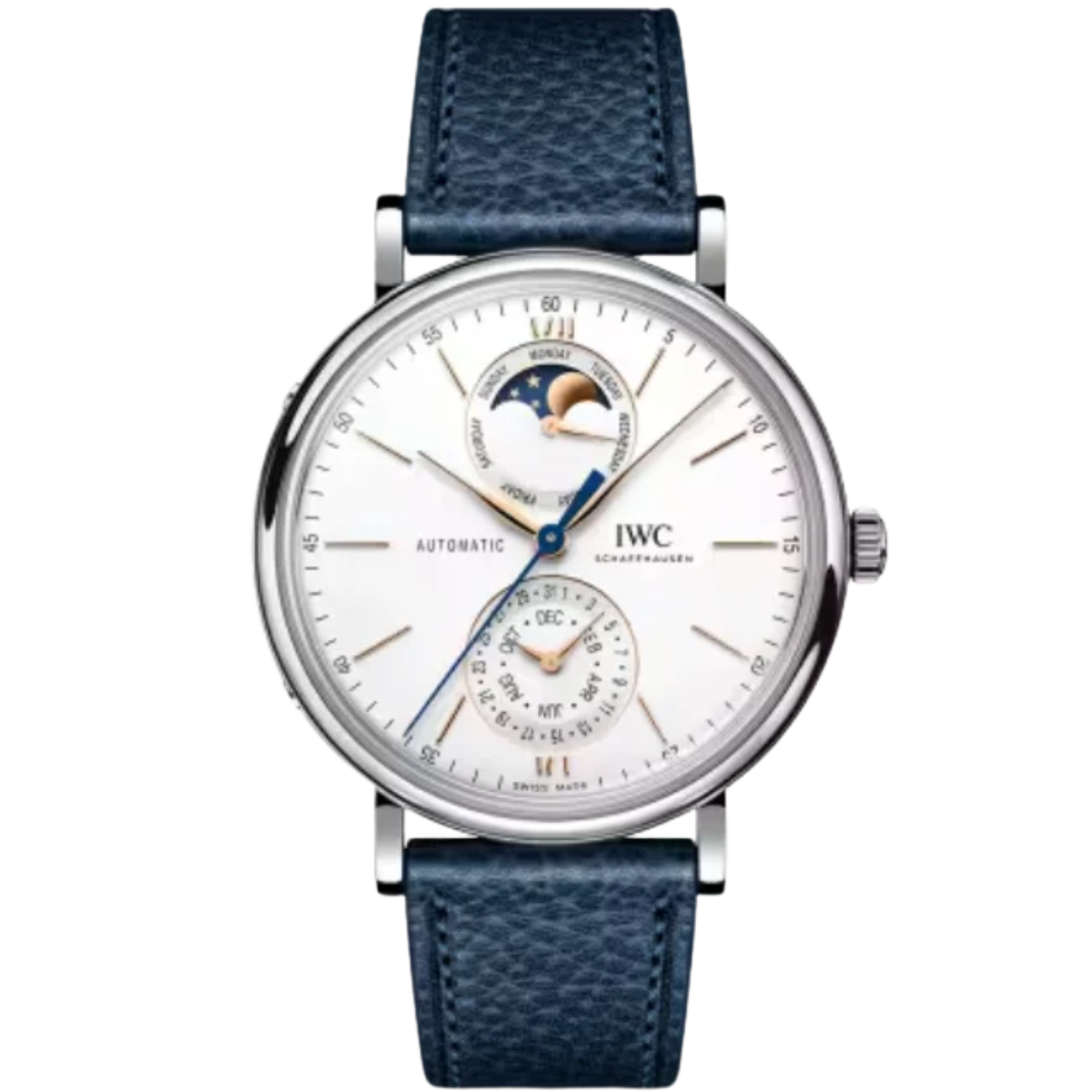 PORTOFINO COMPLETE CALENDAR 41 MM STAINLESS STEEL WITH WHITE DIAL - IWC
