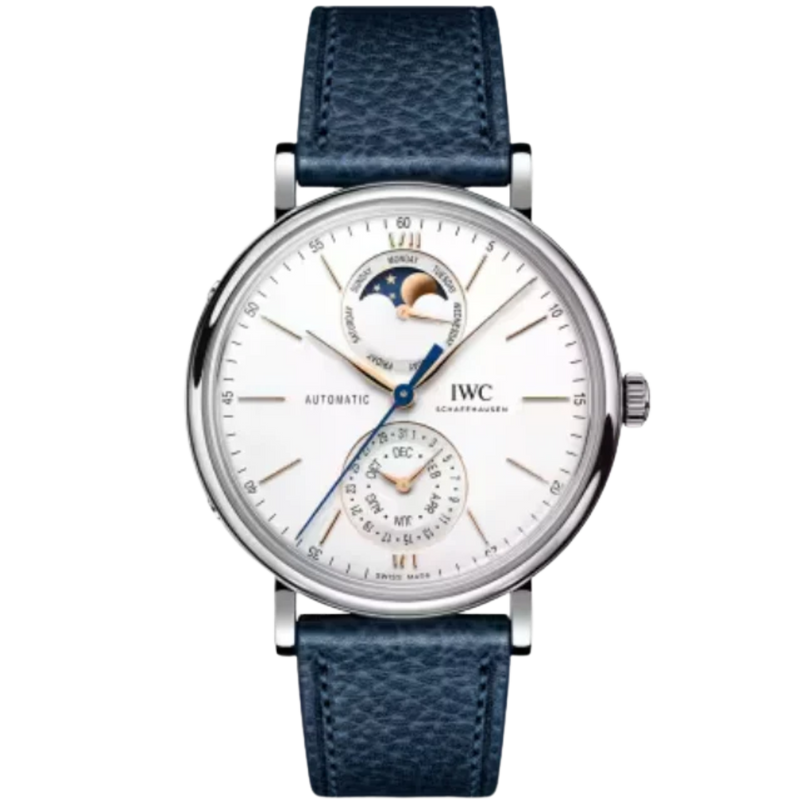 PORTOFINO COMPLETE CALENDAR 41 MM STAINLESS STEEL WITH WHITE DIAL - IWC