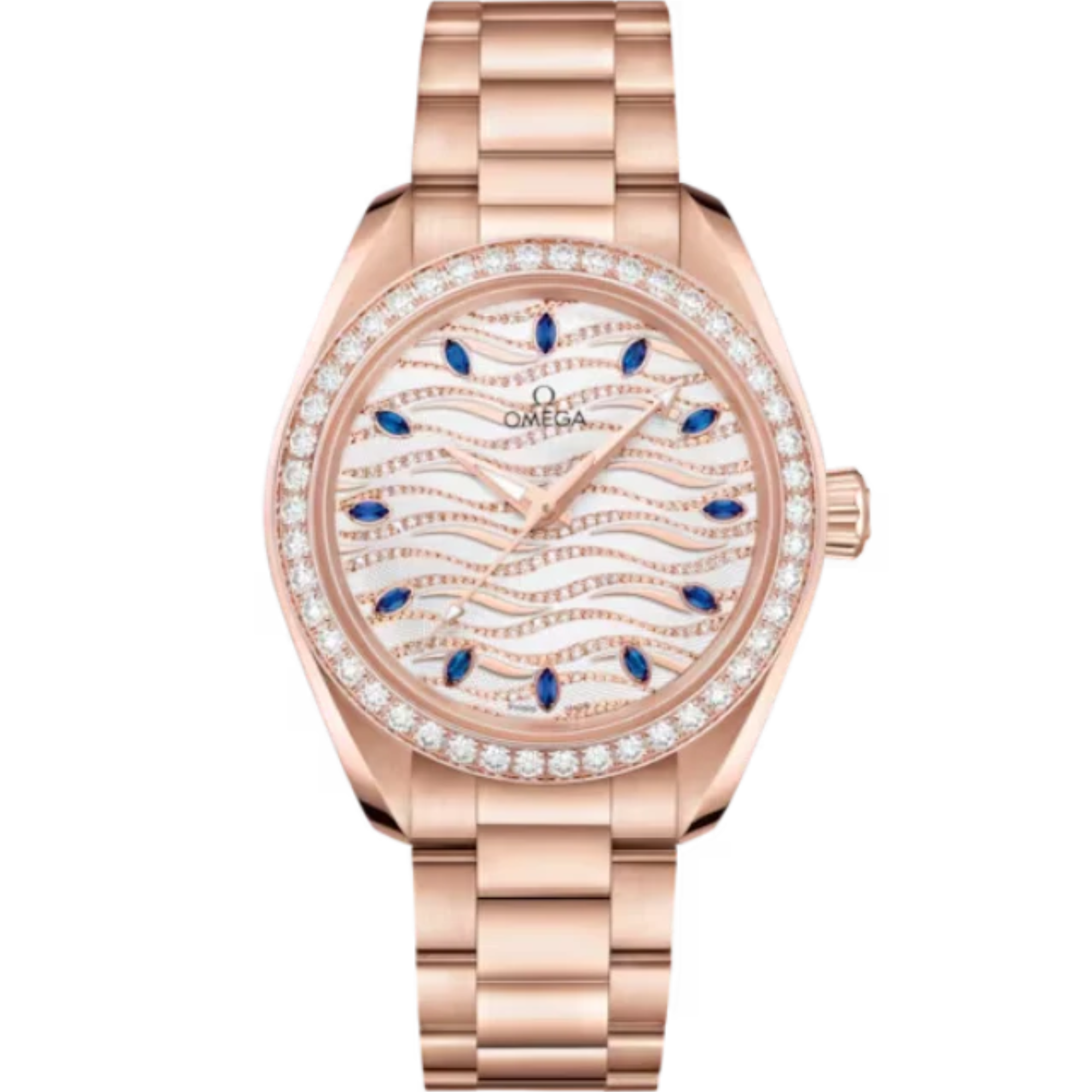 SEAMASTER AQUA TERRA 150M 34 MM SEDNA™ GOLD WITH WHITE DIAL - Omega