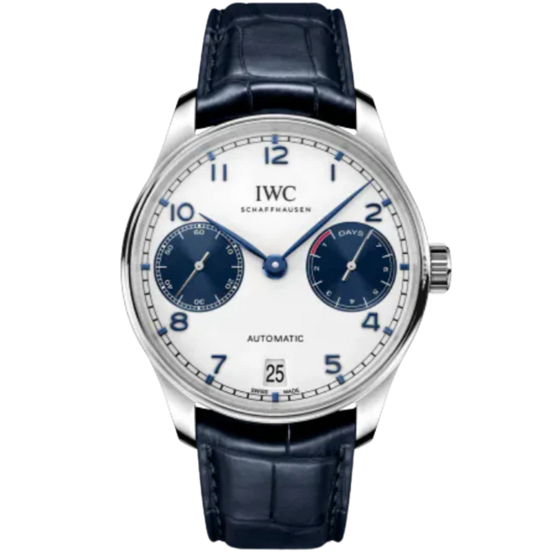 PORTUGIESER AUTOMATIC 42 MM STAINLESS STEEL WITH WHITE DIAL - IWC