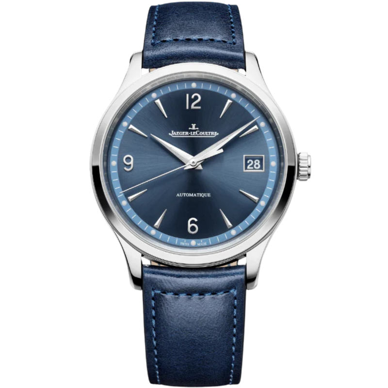 MASTER CONTROL DATE 40 MM STAINLESS STEEL WITH BLUE SUNRAY BRUSHED DIAL - Jaeger-LeCoultre