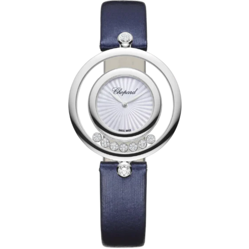 HAPPY DIAMONDS ICONS 32 MM ETHICAL WHITE GOLD WITH MOTHER OF PEARL DIAL - Chopard