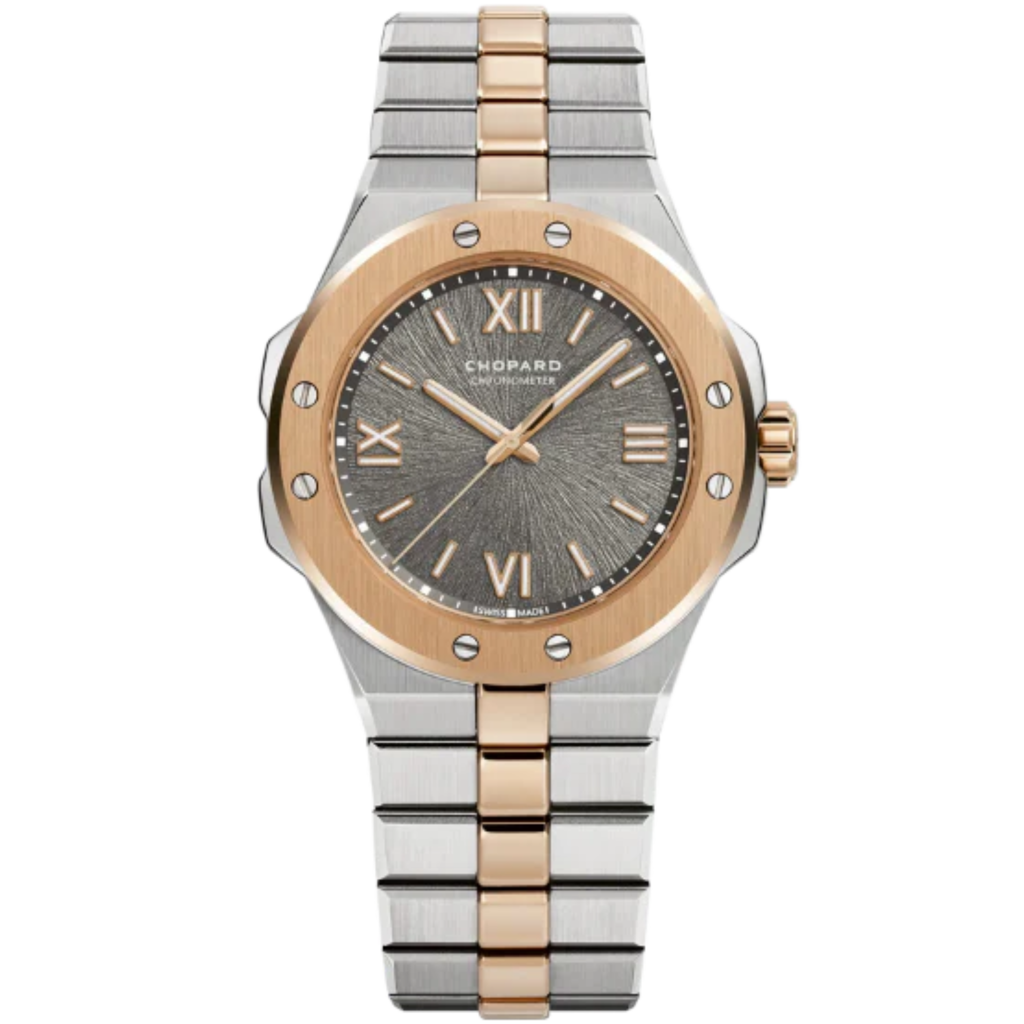 ALPINE EAGLE 36 MM ETHICAL ROSE GOLD - LUCENT STEEL™ WITH GREY DIAL - Chopard