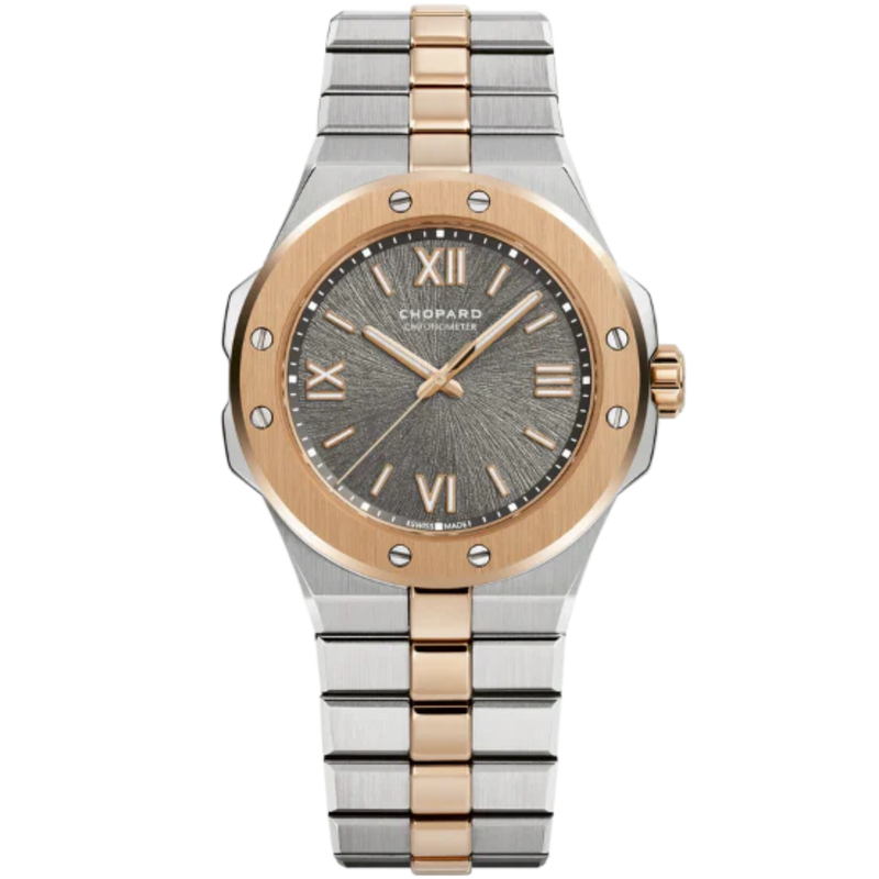 ALPINE EAGLE 36 MM ETHICAL ROSE GOLD - LUCENT STEEL™ WITH GREY DIAL - Chopard