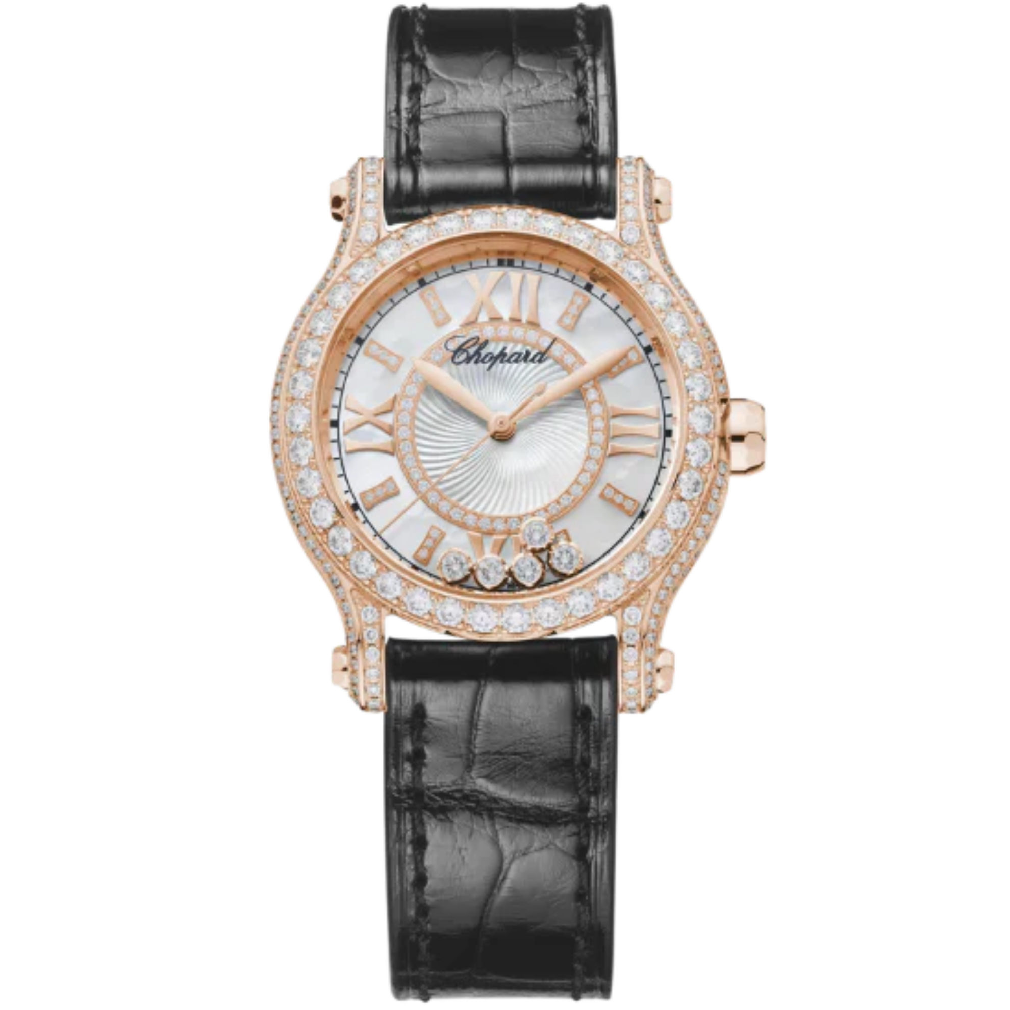 HAPPY SPORT 30 MM ETHICAL ROSE GOLD WITH MOTHER OF PEARL DIAL - Chopard