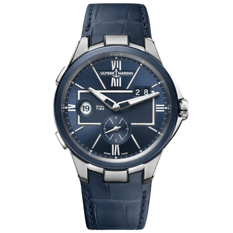 BLAST DUAL TIME 42 MM STAINLESS STEEL WITH BLUE DIAL - Ulysse Nardin