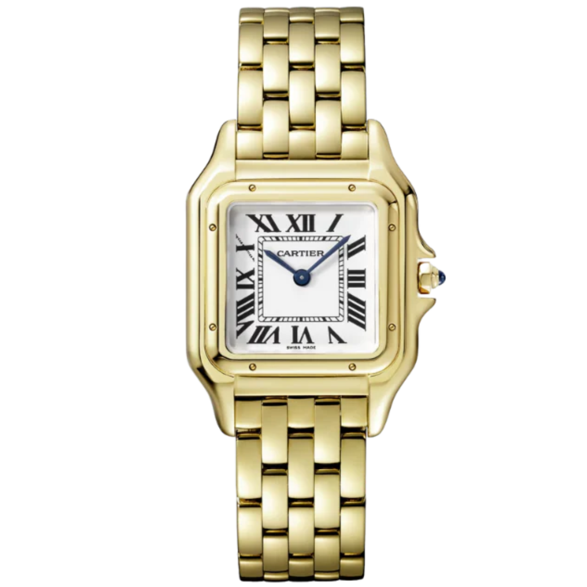 PANTHERE DE CARTIER 37 MM YELLOW GOLD WITH SILVER DIAL - Cartier