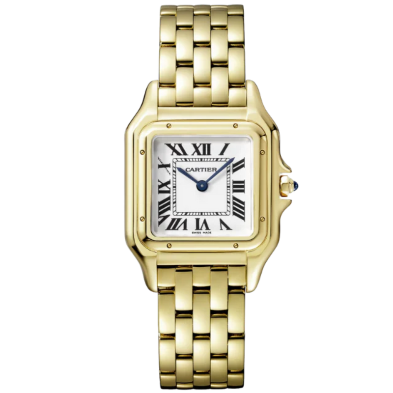 PANTHERE DE CARTIER 37 MM YELLOW GOLD WITH SILVER DIAL - Cartier