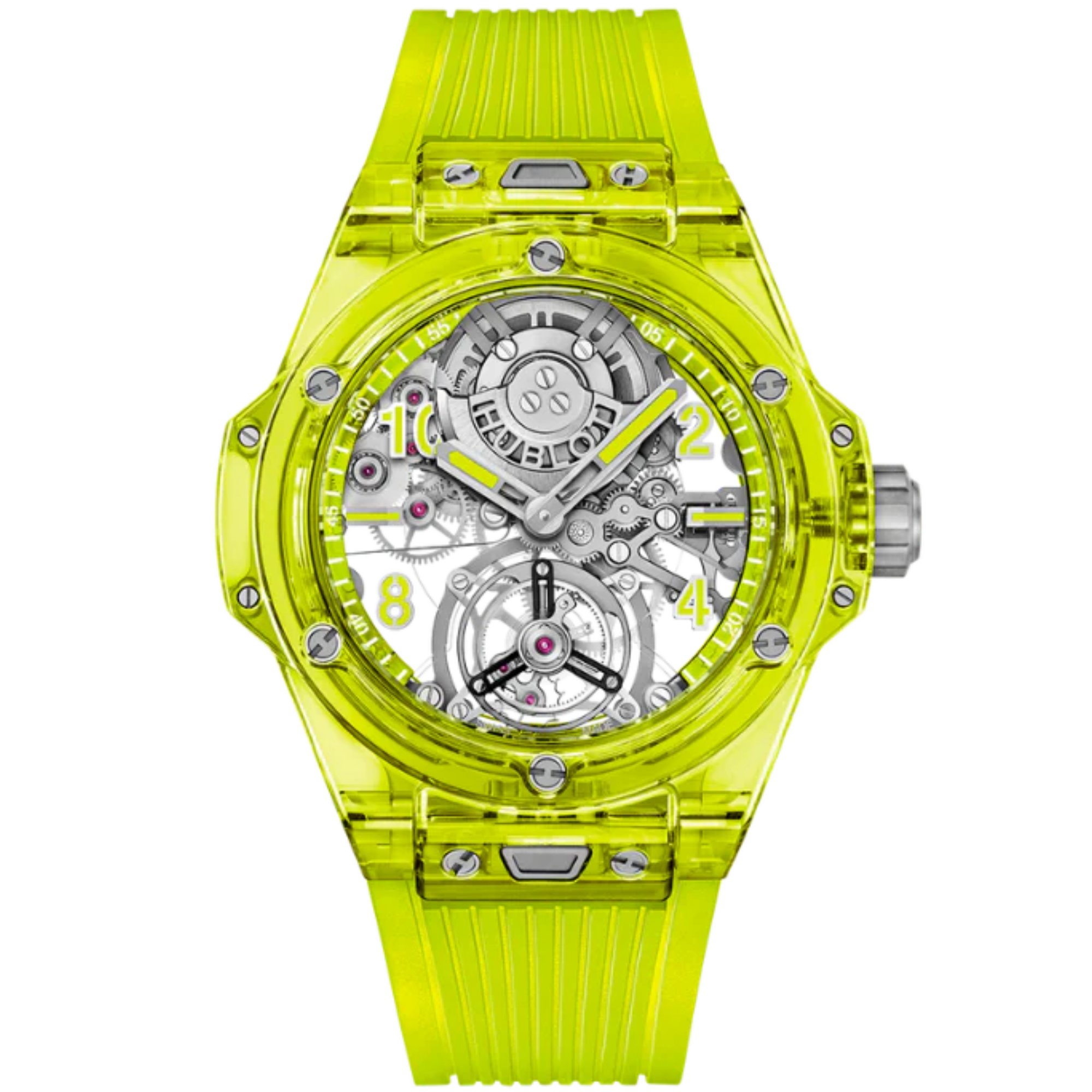 Big Bang 44mm TOURBILLON AUTOMATIC YELLOW NEON SAXEM - Patek Philippe