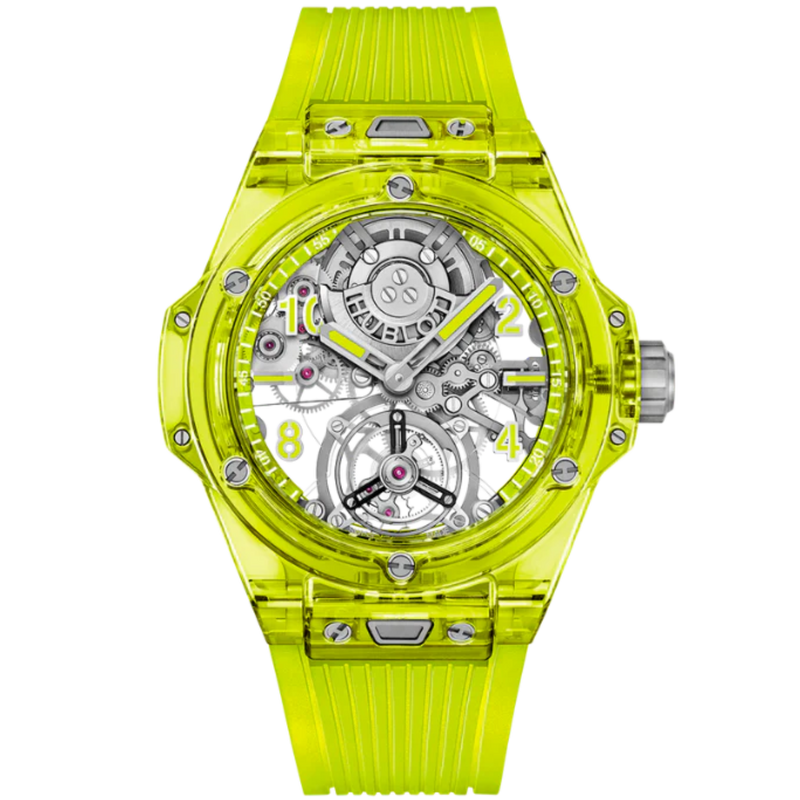 Big Bang 44mm TOURBILLON AUTOMATIC YELLOW NEON SAXEM - Patek Philippe