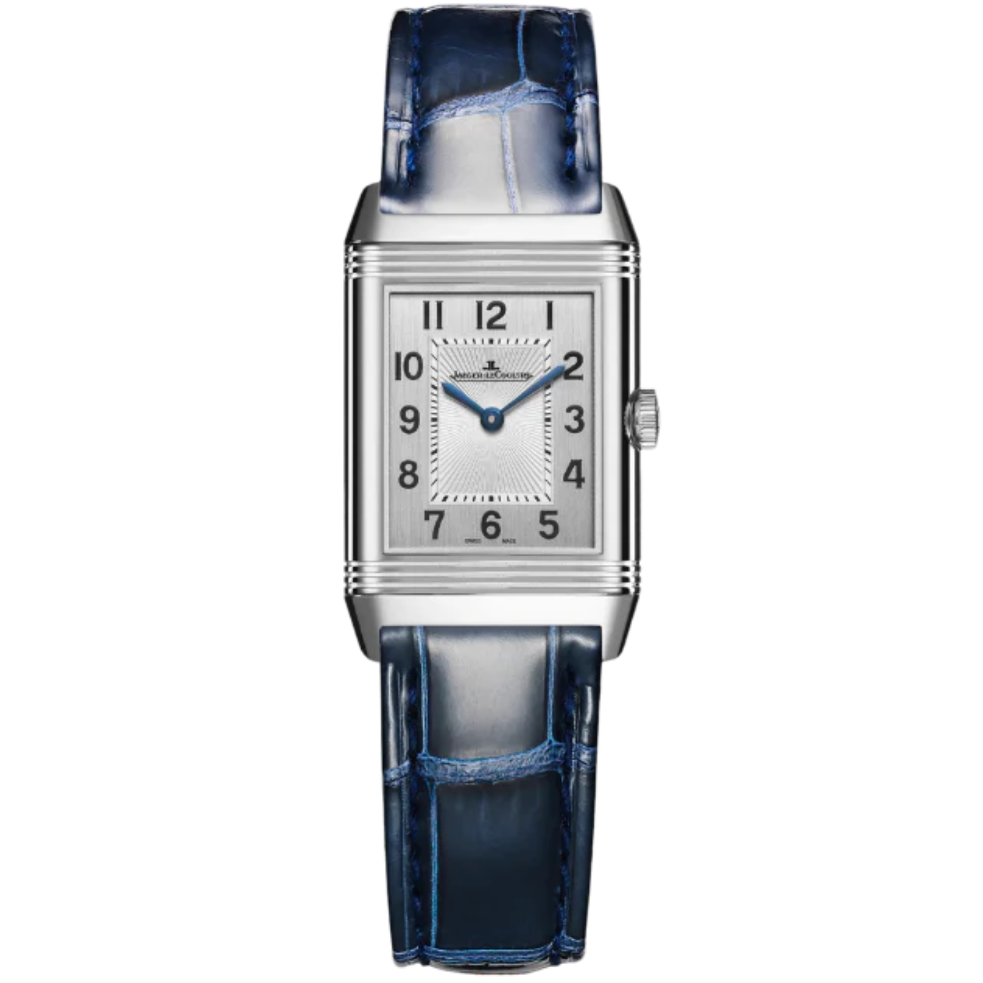 REVERSO CLASSIC DUETTO 34 MM STAINLESS STEEL WITH SILVER GREY AND GUILLOCHE BLACK DIAL - Jaeger-LeCoultre