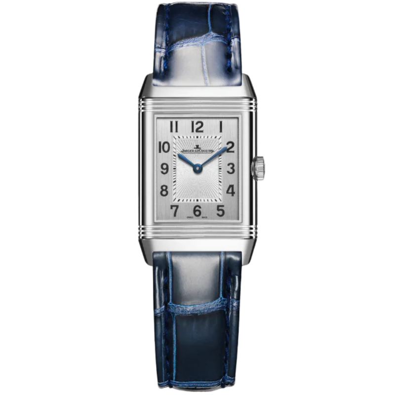 REVERSO CLASSIC DUETTO 34 MM STAINLESS STEEL WITH SILVER GREY AND GUILLOCHE BLACK DIAL - Jaeger-LeCoultre