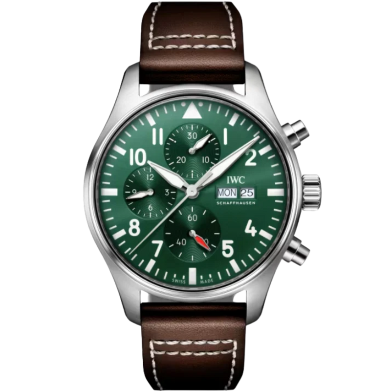 PILOT’S WATCH CHRONOGRAPH 43 MM STAINLESS STEEL WITH GREEN DIAL - IWC