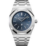 Royal Oak Jumbo Extra-Thin 39MM Stainless Steel Bracelet Blue Dial With Petite Tapisserie Pattern Stainless Steel Case