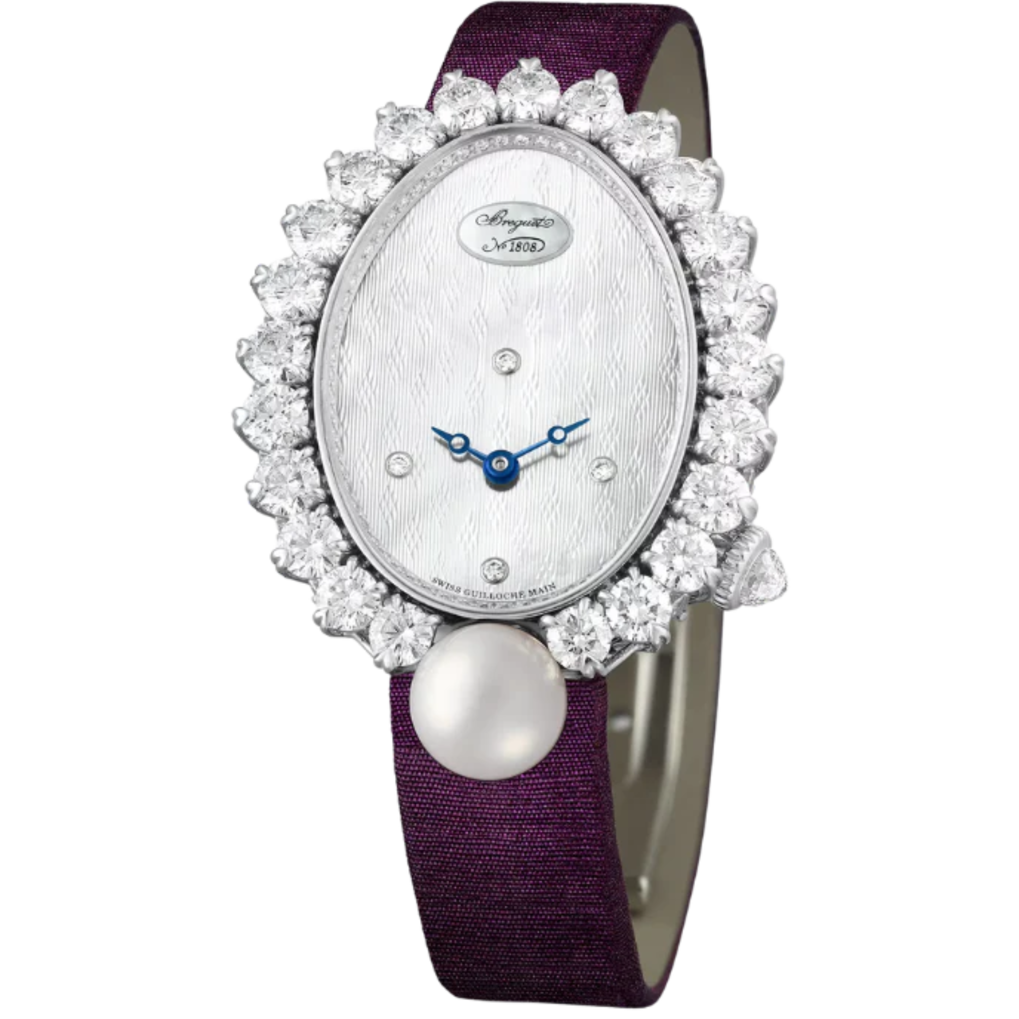 PERLES IMPERIALES GJ29BB89245D58 34 MM WHITE GOLD WITH MOTHER OF PEARL DIAL - Breguet