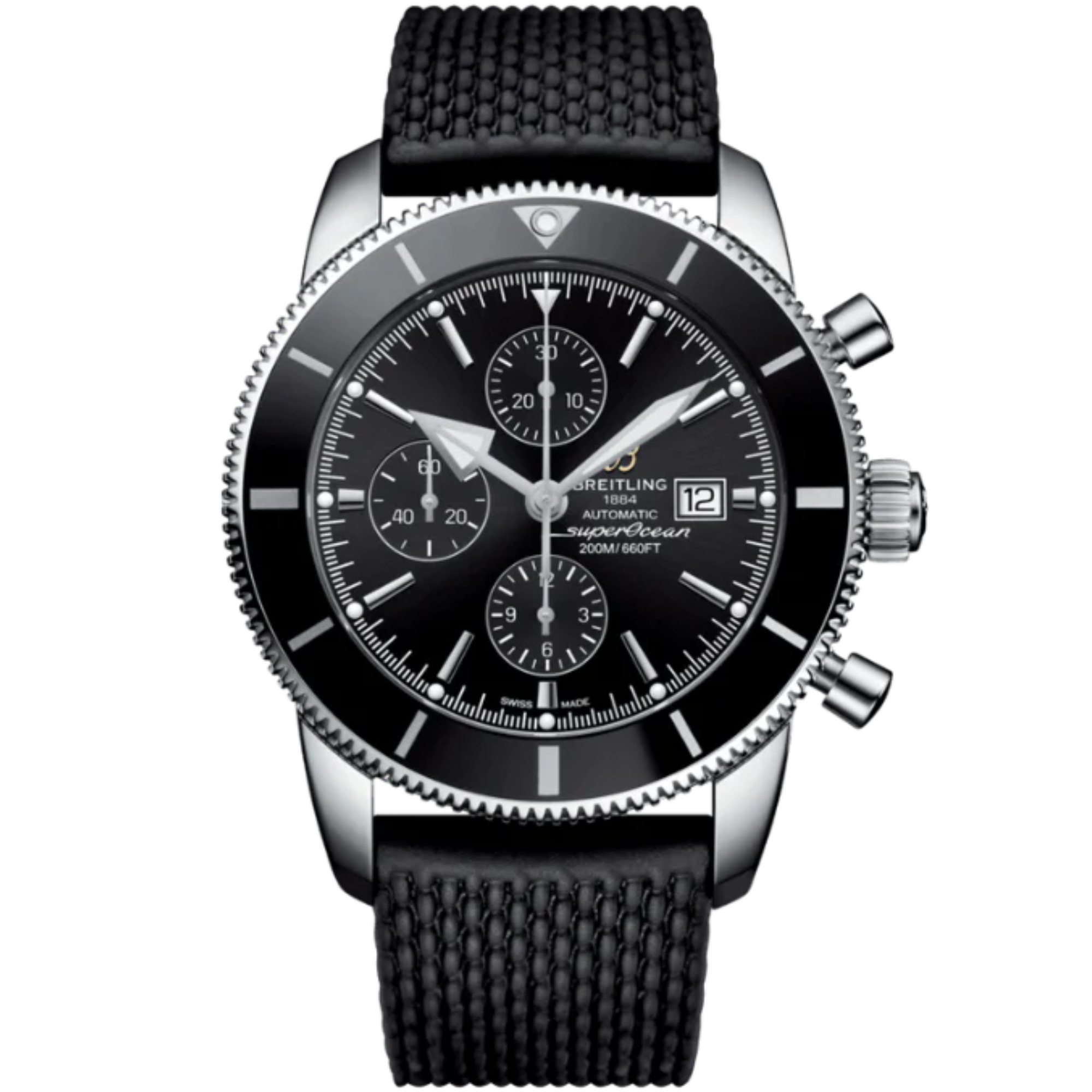 SUPEROCEAN HERITAGE CHRONOGRAPH 46 MM STAINLESS STEEL WITH BLACK DIAL - Breitling