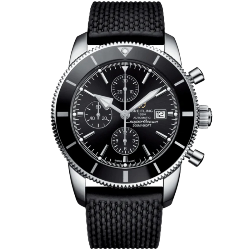 SUPEROCEAN HERITAGE CHRONOGRAPH 46 MM STAINLESS STEEL WITH BLACK DIAL - Breitling