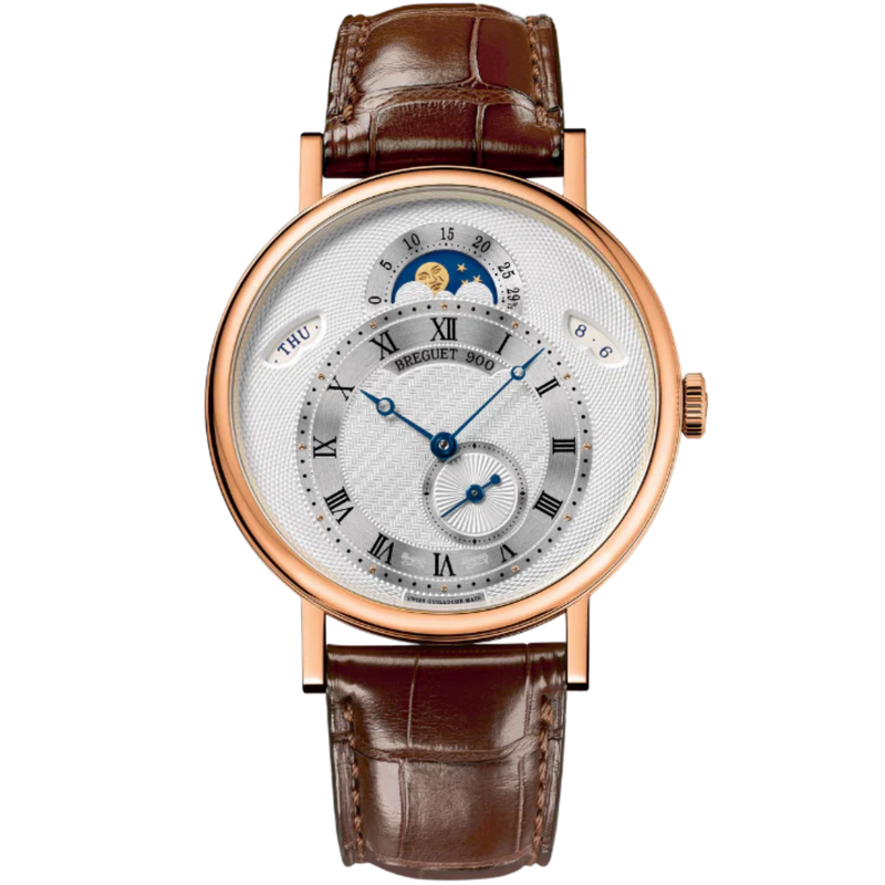 CLASSIQUE CALENDRIER 7337 39 MM ROSE GOLD WITH SILVER DIAL - Breguet
