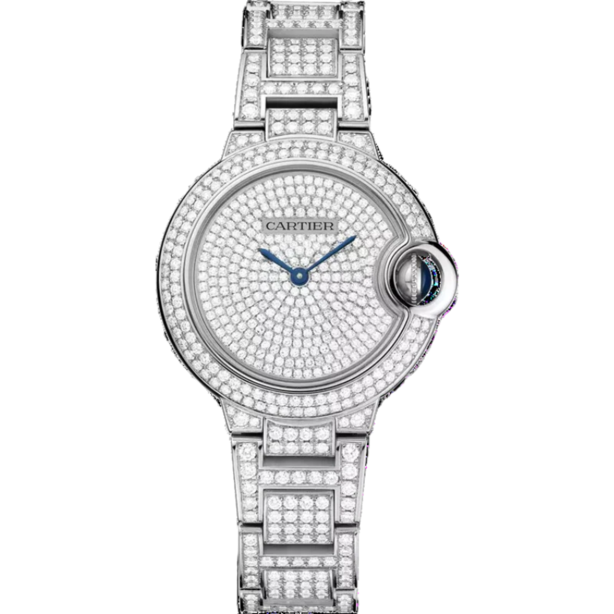 BALLON BLEU DE CARTIER 33 MM RHODIUMIZED WHITE GOLD WITH RHODIUMIZED WHITE GOLD DIAL - Cartier