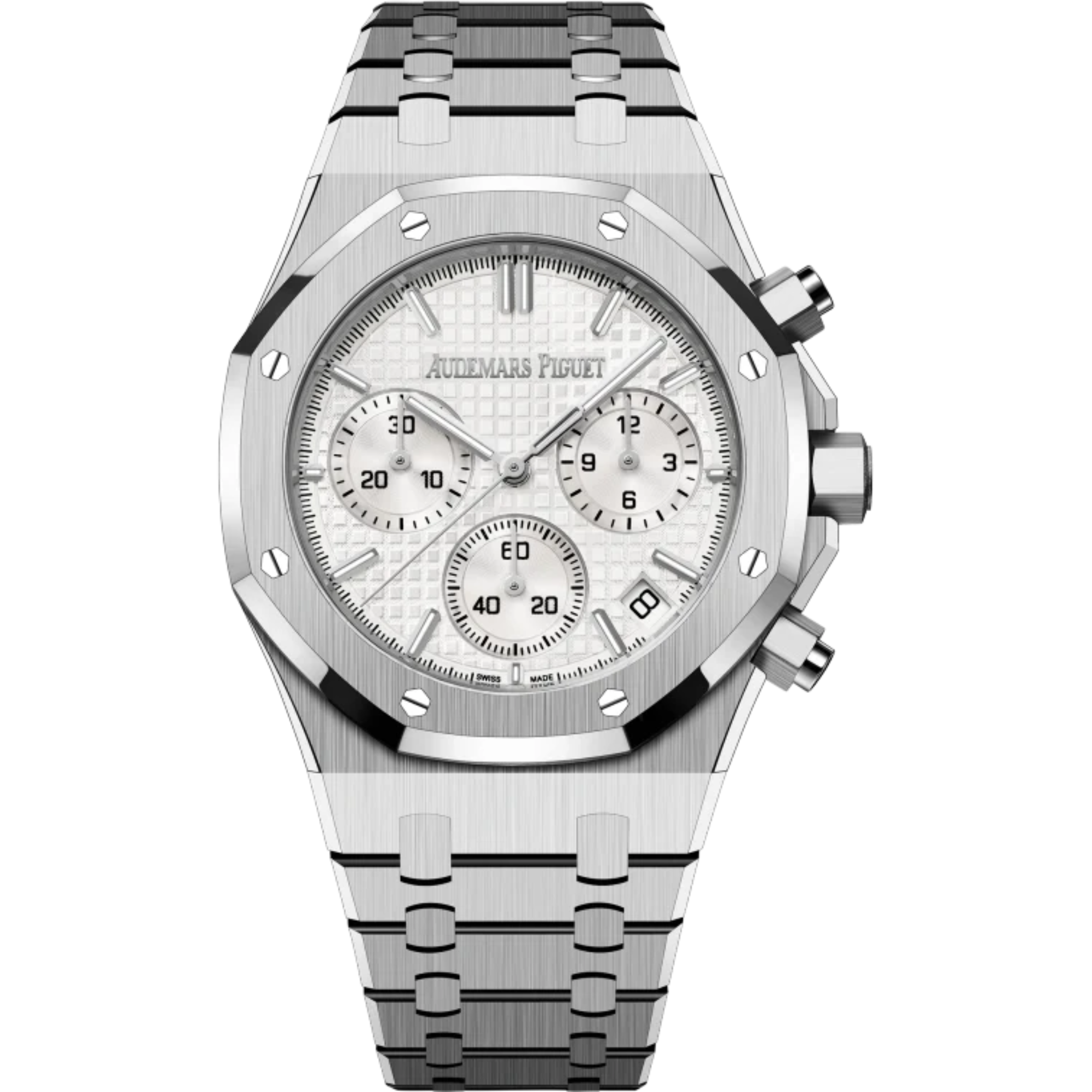Audemars Piguet Royal Oak Chronograph Ref. 26240ST.OO.1320ST.03 41MM Stainless Steel Bracelet Silver-Toned Dial - Audemars Piguet